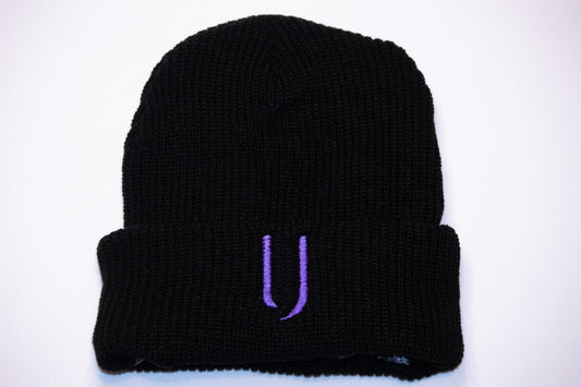 Black Beanie (Charcoal Satin)
