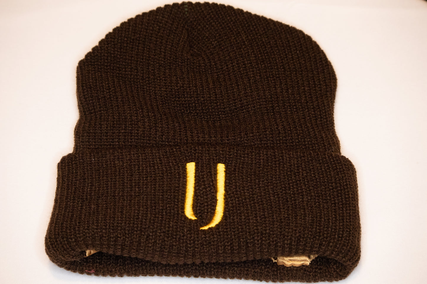 Mocha Beanie (Brown Satin)