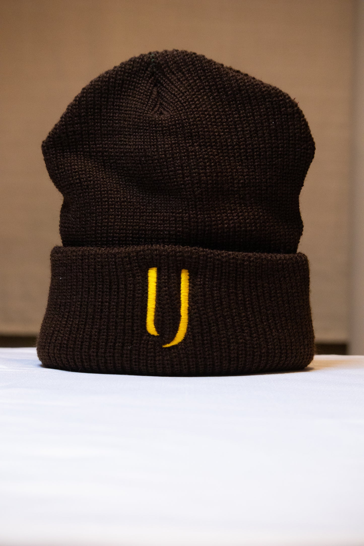 Mocha Beanie (Brown Satin)