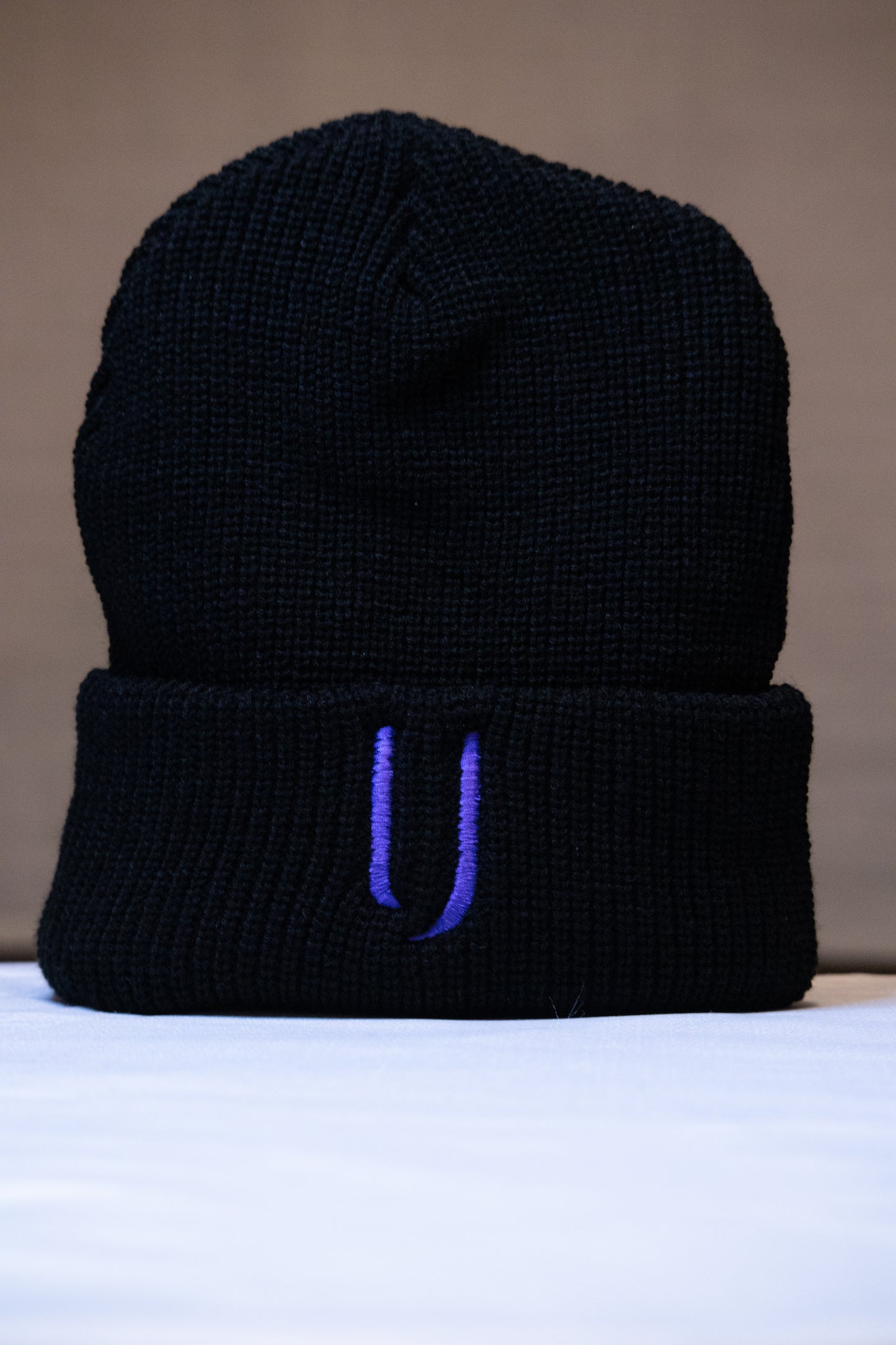 Black Beanie (Charcoal Satin)